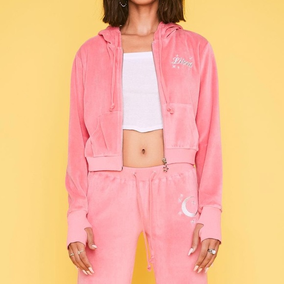 Dolls Kill Sweaters - Dolls kill velvet hoodie